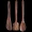 Petals Wooden Spatula, Cooking & Serving Spoon Set, 3 pcs