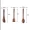 Petals Wooden Spatula, Cooking & Serving Spoon Set, 3 pcs