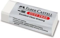 Faber-Castell Dust-Free Erasers - Large, Pack of 20 (White)